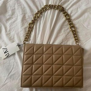 ZARA quilted shoulder bag